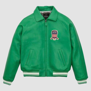Blouson universitaire personnalisé pour homme, style streetwear hiver, broderie premium, OEM/ODM, 100% laine peignée sur le devant - Product Image 3
