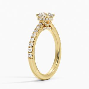 Anillo de Oro de Moda con Diamantes, Estilo Romántico, Anillo de Compromiso, Boda, para Mujer - Product Image 1