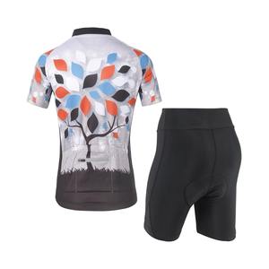 Tenue de cyclisme de haute qualité avec empiècements en mesh respirant, maillot de cyclisme et short rembourré pour l'entraînement quotidien - Product Image 4