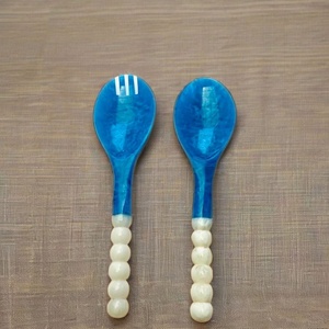 Resin <b>Salad</b> <b>Tools</b> <b>Salad</b> Servers Set 2 Handmade Artizon Studio Dishwasher Safe Microwave & Oven Safe Custom Color - Product Image 5