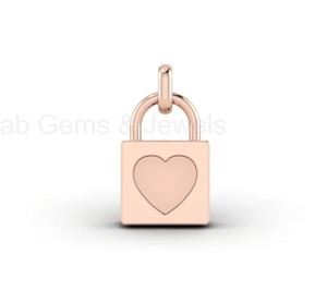 Mejor Calidad Plata Sólida 925 Oro 14K 7mm Engaste de Bisel con Candado de Corazón para Joyería de Resina DIY con Logotipo Personalizado - Product Image 3