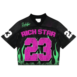 Camisetas Deportivas de Fútbol Americano para Hombre de Alta Calidad al por Mayor, Personalizadas con Parches Bordados, Manga Corta, Sublimadas y de Malla - Product Image 5