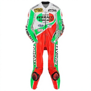 Traje de Carreras Rucati MotoCP, Mono de Motociclismo de 1 Pieza en Cuero Vacuno/Canguro para Pista/Conducción - Product Image 1