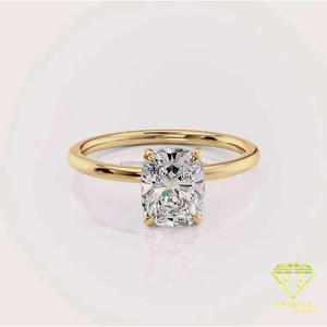 Cut Moissanite Vintage Engagement <b>Ring</b> Sterling <b>Silver</b> Hidden Halo Pav Band <b>Solitaire</b> Bridal <b>Ring</b> IGI Certified Elegant <b>Ring</b> - Product Image 4