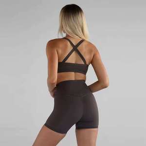 Conjunto de Ropa Deportiva de Yoga para Mujer, Primavera-Verano 2026, Dos Piezas, Shorts y Top, Secado Rápido, para Ejercicio, Yoga, Fitness y Running - Product Image 4
