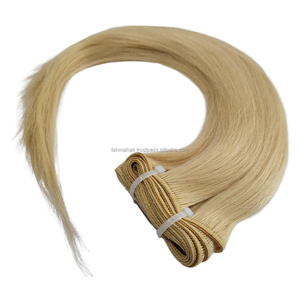 ผมต่อแบบ100% ผมคนอินโดนีเซียมาใหม่ผมลอนตรงผมสีบลอนด์มัดผมย้อมผมตรงนุ่มสลวย - Product Image 5