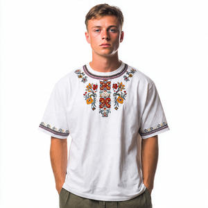 T-shirt à manches courtes et épaules tombantes pour homme, vêtements de mode estivale, t-shirts pour homme, col rond, t-shirt oversize pour homme - Product Image 4