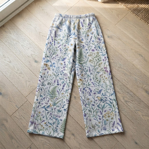Pantalon de jogging surdimensionné en molleton épais pour femme, taille élastique, hiver, personnalisable par sublimation, en polyester et coton, vente en gros - Product Image 6