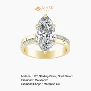 Oval Cut Gold Plated Halo Engagement <b>Ring</b> for Women Elegant Bridal Wedding Jewelry Anniversary Gift - Product Image 6