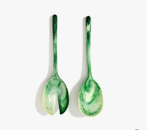 Cuillères à salade en résine polie miroir avec logo personnalisé, faites à la main, jetables, pour la maison, l'hôtel, les fêtes en Inde - Product Image 3