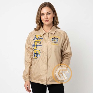 GREEK TREASURES Veste décontractée pour femmes Sigma Gamma Rho, 100% polyester, imperméable, coupe-vent, respirante, design brodé - Product Image 4