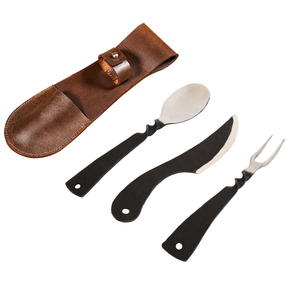 Ensemble de couverts médiévaux faits à la main en acier inoxydable, collection d'ustensiles de table de style vintage, couteau, fourchette et cuillère pour la maison et la cuisine - Product Image 3