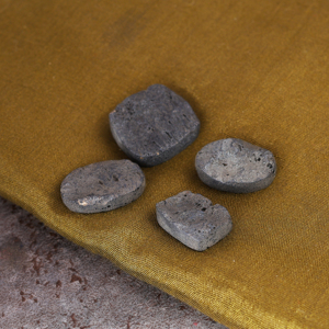 Pierre de lave noire naturelle en gros, cabochon de pierre semi-précieuse de forme irrégulière pour la fabrication de bijoux, pierres volcaniques en vrac - Product Image 3