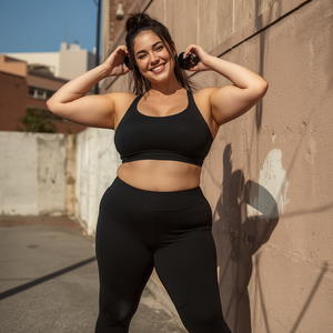 Ensemble de vêtements de sport pour femmes grandes tailles, vêtements de fitness extensibles, vêtements de yoga, vêtements de sport confortables, vêtements de sport OEM, vente en gros - Product Image 3