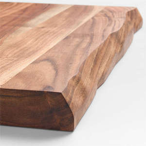 เขียงไม้อะคาเซียทรงสี่เหลี่ยมผืนผ้าขนาด38x18x2.5ซม. เป็นมิตรกับสิ่งแวดล้อมทนทานสำหรับเสิร์ฟ - Product Image 3