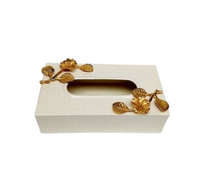 Tree Design <b>Tissue</b> Box Free Standing Decorative Holder for Home Use Traditional Chinese Style Metal <b>Tissue</b> Box - Product Image 6
