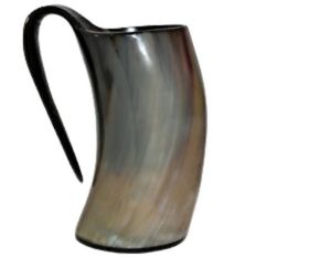 European Style Real Horn Mug Beer Tankard Dishwasher Safe Food Contact Grade Antique Wine Mugs Viking Style - Product Image 3