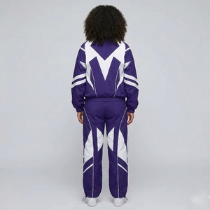 Women Oversized Windbreaker Tracksuit / Windbreaker With Zipper <b>Jacket</b> Baggy Pants Rain Two Piece - Waterproof Tracksuit <b>Ladies</b> - Product Image 3