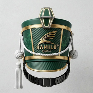 Sombrero shako tradicional con pluma alta y estructurada, diseño elegante. Sombreros shako en venta a bajo precio. - Product Image 2