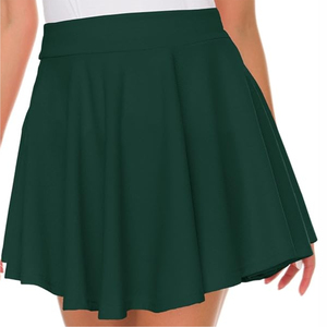 Wholesale Women's Comfortable Tennis <b>Skirt</b> <b>Black</b> Color Mid Waist Double Layer Sports Short Tennis <b>Skirt</b> With OEM Service - Product Image 5