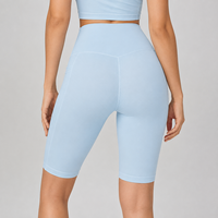 Shorts de sport pour femmes, taille haute, coupe ajustée, respirants, extensibles, pour l'entraînement, la gym, le yoga, la course à pied, le cyclisme, vêtements de sport