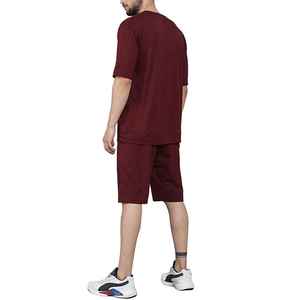 Ensemble de vêtements pour homme tendance en 2 pièces, t-shirt et short respirants pour la course à pied, manches courtes, été, coton respirant - Product Image 5