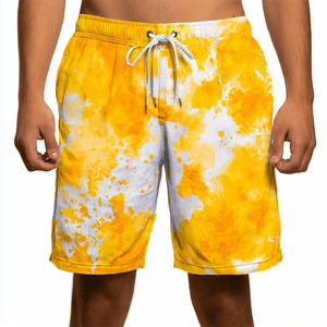 Shorts personnalisés 100% polyester nylon pour hommes, anti-UV, séchage rapide, taille haute avec cordon de serrage, shorts de plage imperméables pour hommes - Product Image 3