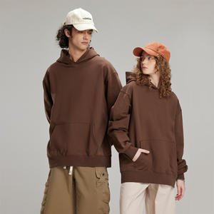 Sudadera con Capucha Extra Grande de Algodón de Alta Calidad, Forro Polar Grueso, Hombros Caídos, Lisa, Personalizable, Felpa Francesa, para Hombre - Product Image 1