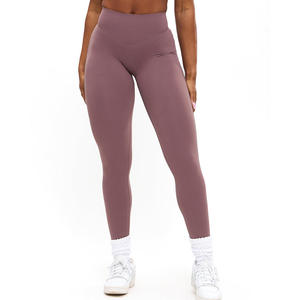 กางเกงเลกกิ้งออกกำลังกายสำหรับผู้หญิง CIYING Factory แบบเว้าลึก ตัดเย็บตามสั่ง พร้อมโลโก้ เอวสูง กระชับรูปร่าง สำหรับออกกำลังกายในยิม - Product Image 6