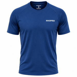 T-shirt pour homme WARPRO INDUSTRY de qualité supérieure, 100% polyester, coupe régulière, poids lourd, respirant, sportif, streetwear, mode décontractée - Product Image 1
