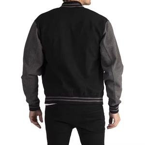 High Quality Mens Varsity Baseball <b>Jacket</b> with <b>Leather</b> Sleeves <b>Winter</b> <b>Jacket</b> Stylish Letterman Outerwear - Product Image 2