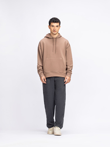 Sudadera con Capucha Unisex Gris Oscuro, Ajuste Personalizado, Poliéster/Algodón, Felpa Francesa, Informal, Color Sólido, Transpirable, para Invierno - Product Image 1