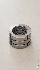 Tuerca de Bloqueo de Rodamientos KM10 CLASE 4 Autoblocante DIN 981 Mecanizada por CNC Completamente Roscada Acabado Natural Métrica - Product Image 6