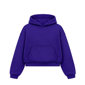 <b>Red</b> French Terry Unisex Winter <b>Hoodie</b> with Pocket Breathable Raglan Sleeve Pullover Regular Fit Solid Color - Product Image 2