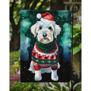 Sealyham Terrier Christmas <b>Garden</b> <b>Flag</b> Multicolor Decorative Mailbox & Patio Banner for Yard & Lawn Artwork for Flower Beds - Product Image 3