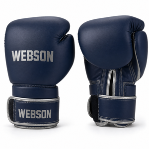 Gants de boxe Webson en cuir vert avec fermeture Velcro, sangle de poignet réglable, taille adulte, best-seller avec personnalisation 2026 - Product Image 3