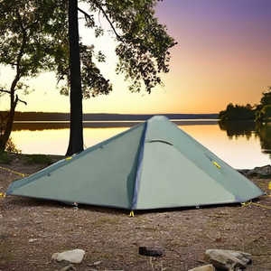 Tenda ultraleggera a doppio strato portatile singola <span class=keywords><strong>attrezzatura</strong></span> da <span class=keywords><strong>campeggio</strong></span> Multiplayer per escursioni all'aperto in poliestere - Product Image 6