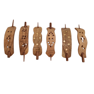 Barrettes à cheveux en bois faites à la main, qualité supérieure, écologiques, maintien solide, accessoires de mode pour femmes et filles, design tendance - Product Image 2