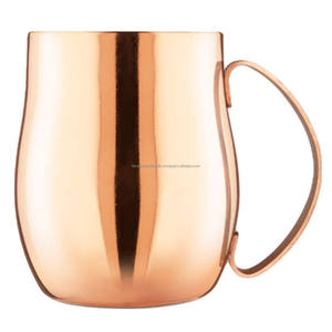 Taza de Agua de Cobre Martillado, Diseño Moderno, Forma Redonda, para Vajilla - Product Image 3