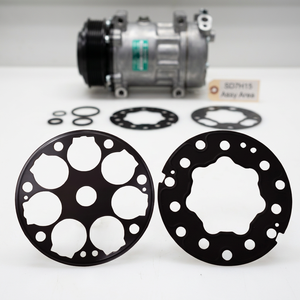 Kit de Juntas de Compresor de Aire Acondicionado para Automóvil de Alta Calidad, 2 Piezas, Sanden SD708/SD709/SD7H15 OE 0.38 y 0.45 mm, Sellado Metálico Universal - Product Image 4