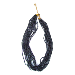 Collier de perles de verre mélangées foncées de qualité supérieure pour bijoux, idéal pour mariages, fêtes, fournitures d'artisanat, vente en gros en vrac, prix direct d'Inde - Product Image 3