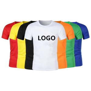 เสื้อยืดกีฬาผู้ชาย แขนสั้น ผ้าฝ้าย 100% ระบายอากาศ แห้งเร็ว สำหรับออกกำลังกาย แบบถักทอ  รับผลิตขายส่ง พร้อมสกรีนลายด้วยความร้อน - Product Image 1