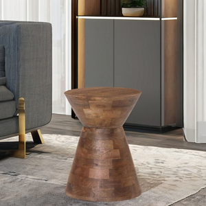 Mesa auxiliar de madera moderna de alta calidad, muebles para el hogar, taburete de madera, mesa decorativa para decoración del hogar, artesanía hecha en Vietnam - Product Image 5