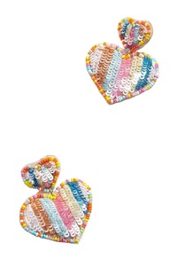 Pendientes colgantes con cuentas de semillas y lentejuelas de la marca BaubleBar, modelo Tricolor Butterfly Pearl Seed Bead Fine. - Product Image 3