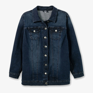 Chaquetas Vaqueras Casuales para Mujer, Lavadas, Transpirables, Impermeables y Ecológicas, 100% Algodón, Manga Larga, Cierre de Botones, Cuello Camisero - Product Image 2