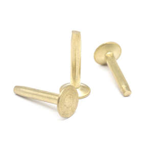 Brass and Aluminum CNC Machined Rivets Solid Steel Round Head Rivet OEM Custom Solid Rivet <b>Fasteners</b> - Product Image 1