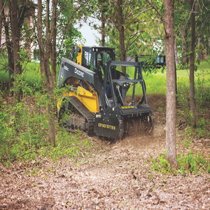 Chargeuse compacte d'occasion de qualité à faible coût John Deere avec broyeur, boîte de vitesses à roulements et moteur puissant et efficace - Product Image 5