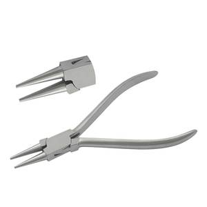 Alicates de Punta Fina de Acero Inoxidable de 115 mm, Acabado Mate Suave, Calidad DIY, para Cortar, Crimpar, Pescar, Hacer Joyas y Hacer Lazos - Product Image 1
