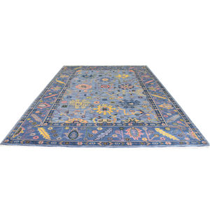 Tapis Oushak moderne de qualité supérieure, en laine de Nouvelle-Zélande, noué à la main, antidérapant, rectangulaire, grand espace, décoration de sol, maison - Product Image 6
