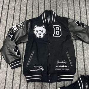 Kivotech Custom Top Trending Wholesale <b>Men</b> Winter <b>Varsity</b> <b>Jackets</b> Baseball <b>Bomber</b> Leather <b>Varsity</b> <b>Jackets</b> for <b>Men</b> - Product Image 1